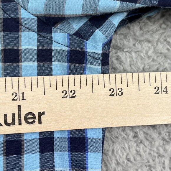 Original Penguin Button Down Shirt Mens Large Classic Fit Blue - Picture 5 of 7